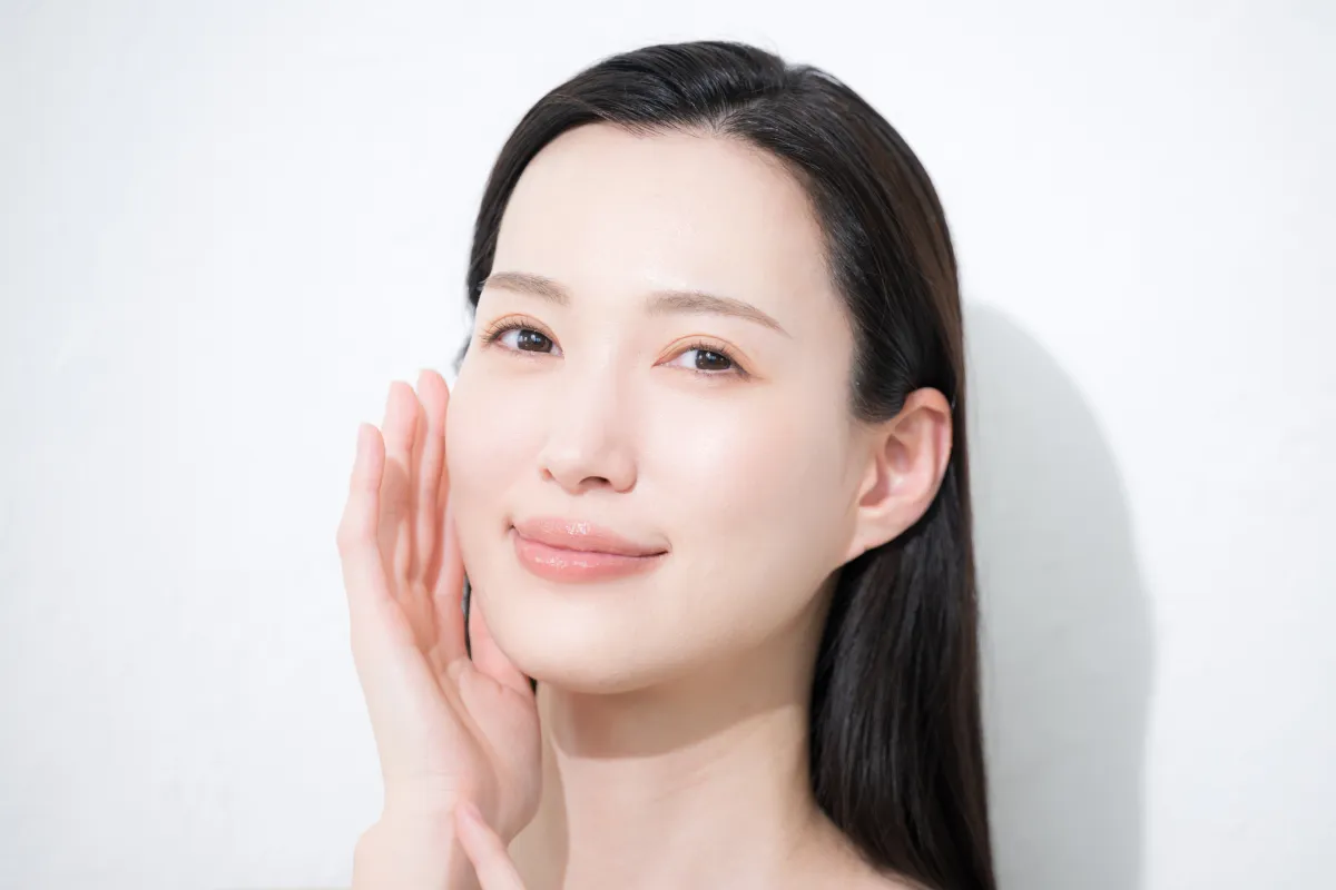 スキンケアをしている様子