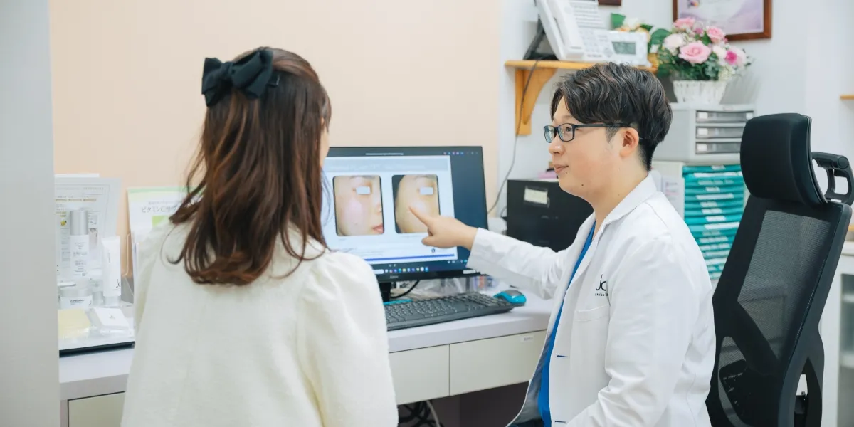 西千葉にある自由が丘クリニックソフィアの医師によるカウンセリング風景