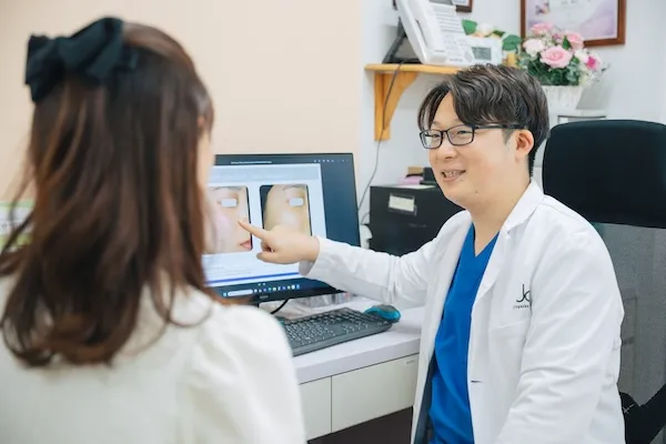 西千葉にある自由が丘クリニックソフィアの医師とのカウンセリングの様子