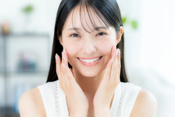 美肌改善した女性