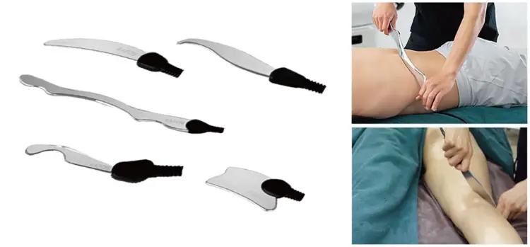 西千葉にある自由が丘クリニックソフィアの専用バーによる筋膜リリースの様子